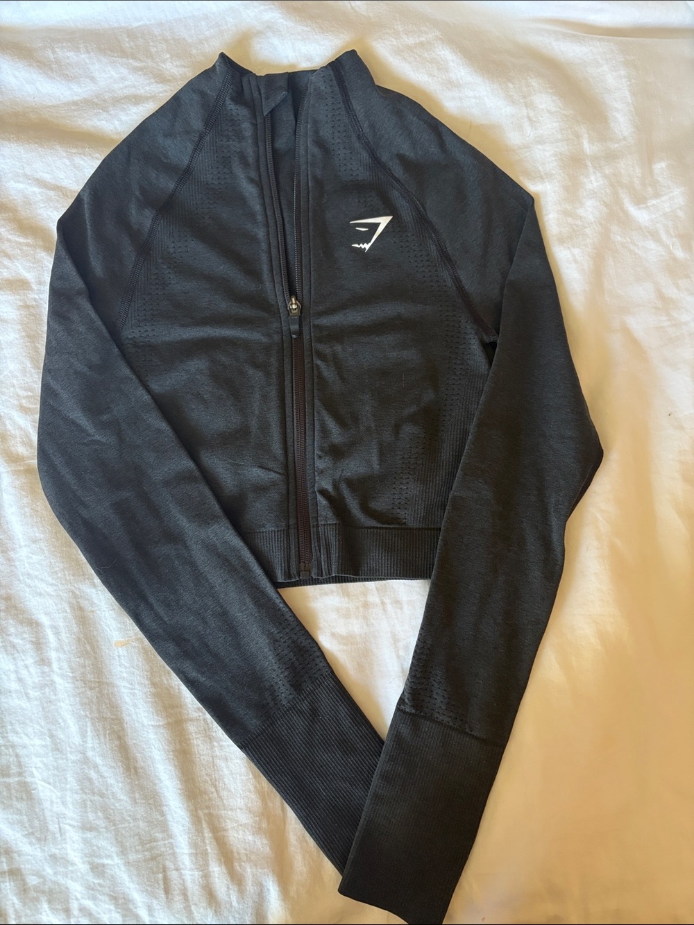 Gymshark Black Workout Zip Up Jacket Size Small